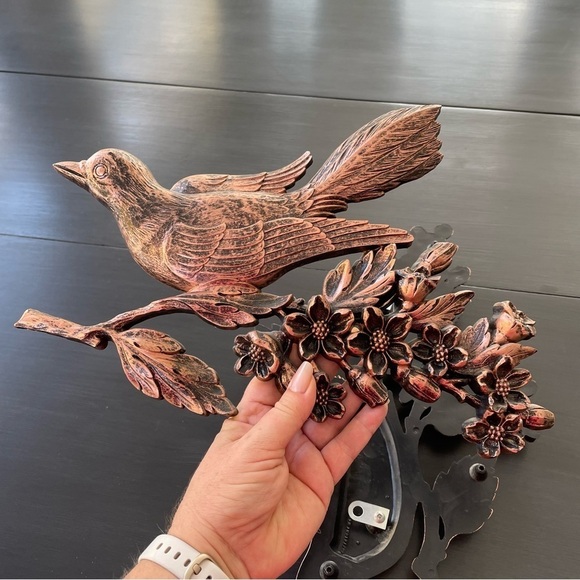 Set of 2 MCM Vintage Dart Syroco Birds on Dogwood Branches - Picture 7 of 11